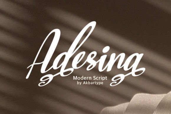 Adesina: A Beautiful Script Font for Crafters