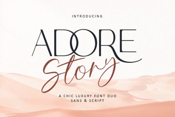 Adore Story Font for Creative Makers
