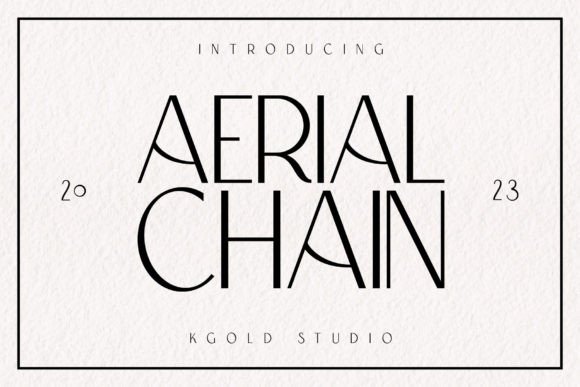 Aerial Chain Font for Web Design