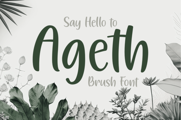 Ageth: A Modern Script Font for Creative Projects