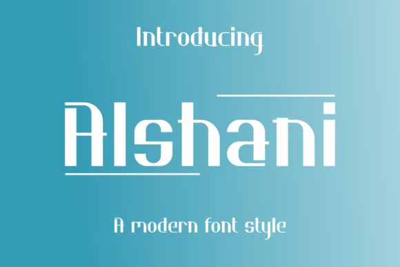 Alshani: A Modern Sans Serif for Creative Projects