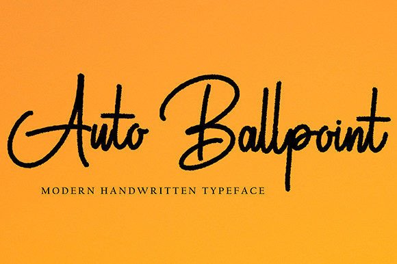 Auto Ballpoint: A Handwritten Font That Sells Your Craft