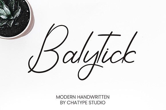 Balytick: A Modern Script Font That Elevates Your Brand