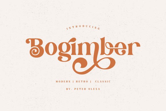 Bogimber: A Stylish Serif for Business Branding