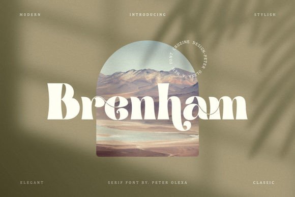 Brenham: A Stylish Serif for Creative Projects
