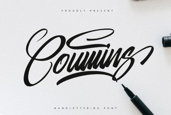 Coumins: A Handwritten Font for Elegant Design