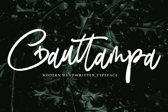 Gauttampa: A Modern Handwritten Font for Real Business Branding