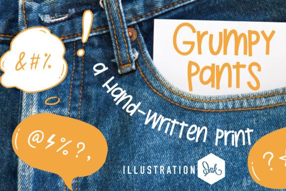Grumpy Pants: A Whimsical Script Font