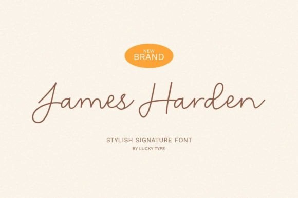 James Harden Handwritten Font for Crafters & Sellers