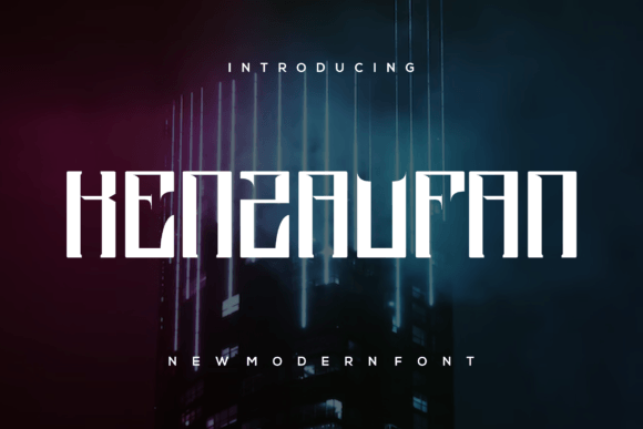 Kenzaufan: A Modern Serif Font for Editorial Impact