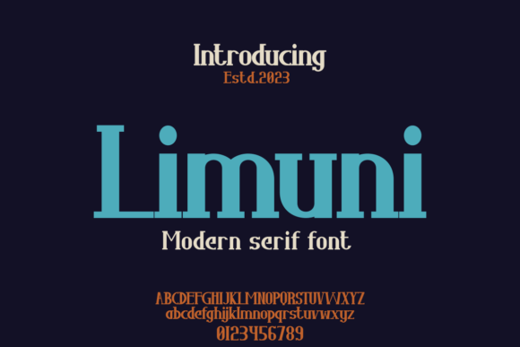 Limuni: A Serif Font for Business Branding