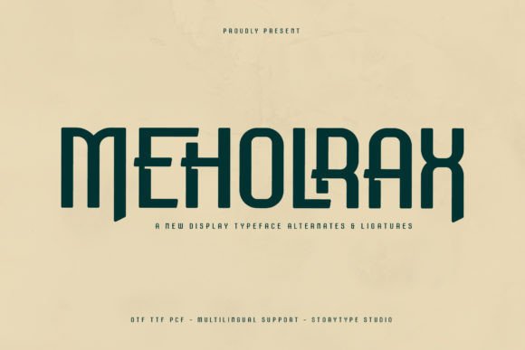 Meholrax: Elegant Serif Font for Craft Projects