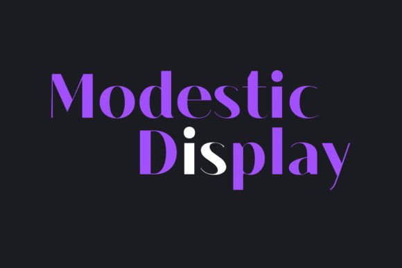 Modestic Display: A Font That Elevates Your Brand
