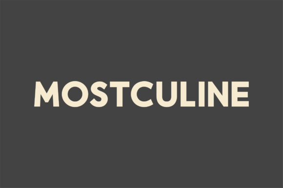 Mostculine: A Modern Font for Web Design