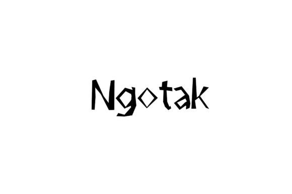 Ngotak: A Quirky Script Font for Business