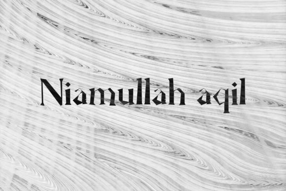 Niamullah Aqil: A Bold Script Font for Craft Creators