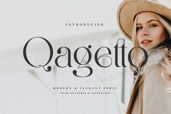 Qagetto: A Stylish Serif Font for Business Branding