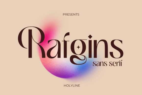 Rafgins: Modern Sans Serif Font