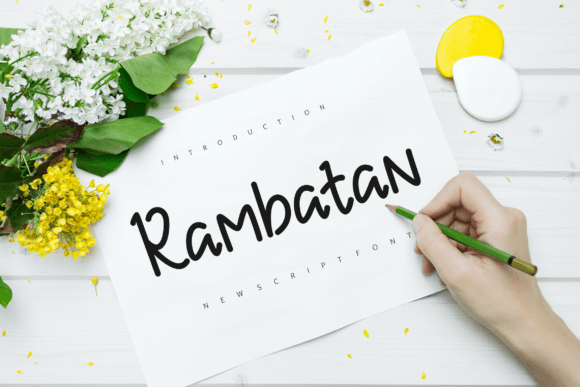 Rambatan: A Sweet Script Font