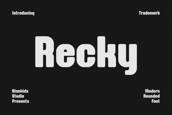 Recky Font: Modern Typography for Crafters