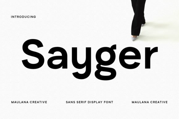 Sayger: Modern Font for Digital Marketing