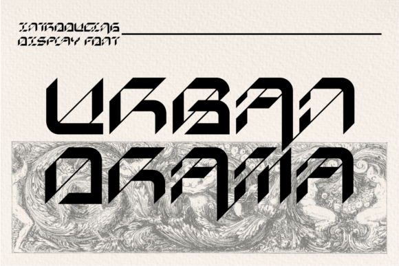 Urban Drama: A Bold Blackletter for Branding