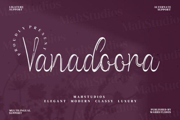 Vanadoora: A Stylish Handwritten Font for Web Design