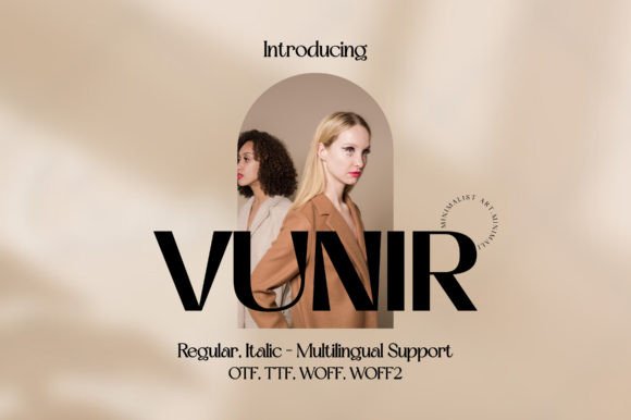 Vunir: A Stylish Sans Serif Font for Campaign Designers
