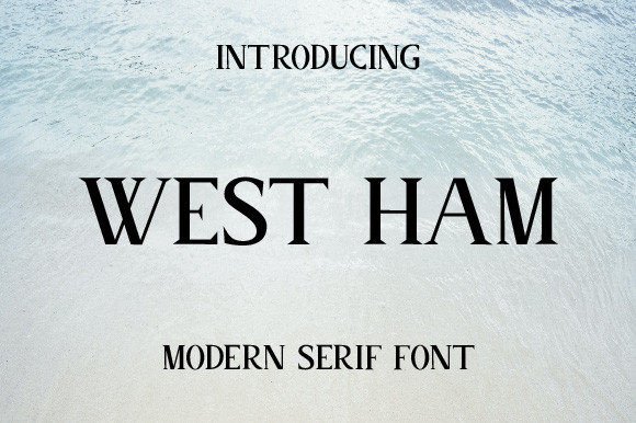 West Ham Font: Elegant Serif for Editorial Design